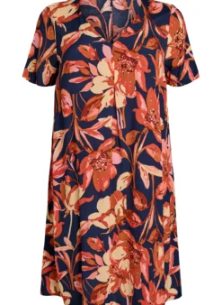 A-Linien-Kleid aus Viskose