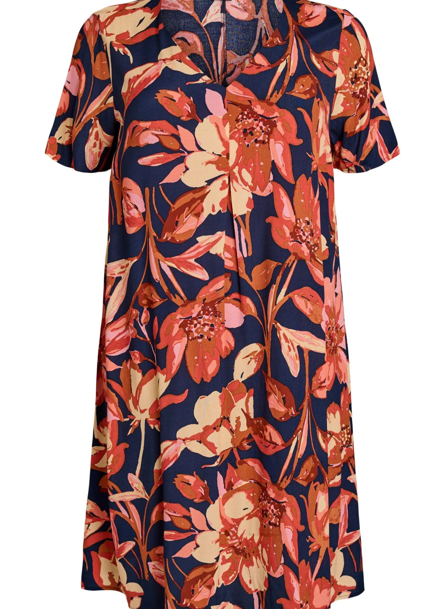 A-Linien-Kleid aus Viskose