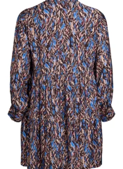 A-Linien-Kleid mit Rüschenkragen