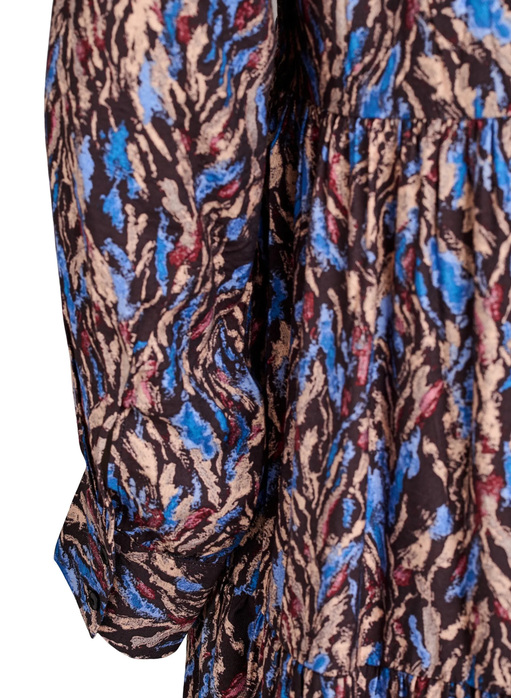 A-Linien-Kleid mit Rüschenkragen