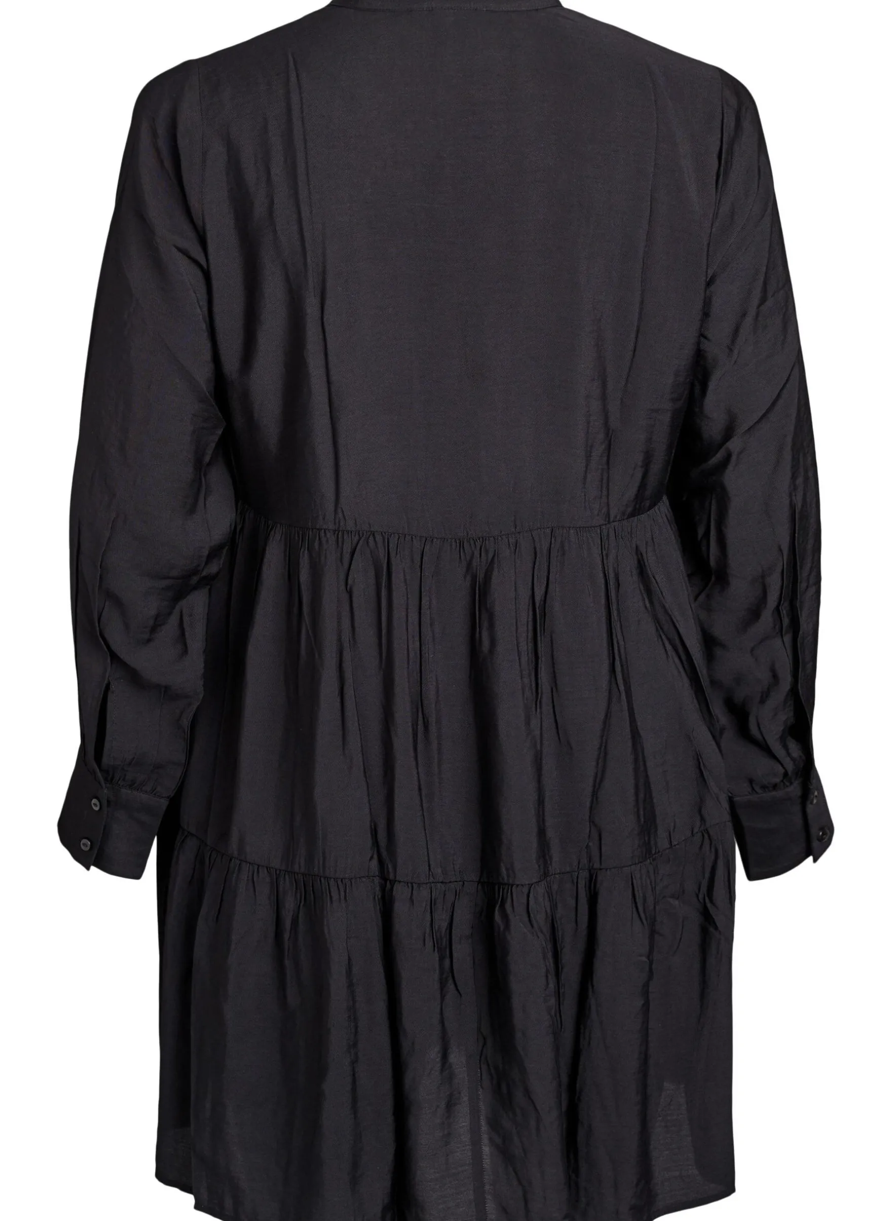 A-Linien-Kleid mit Rüschenkragen