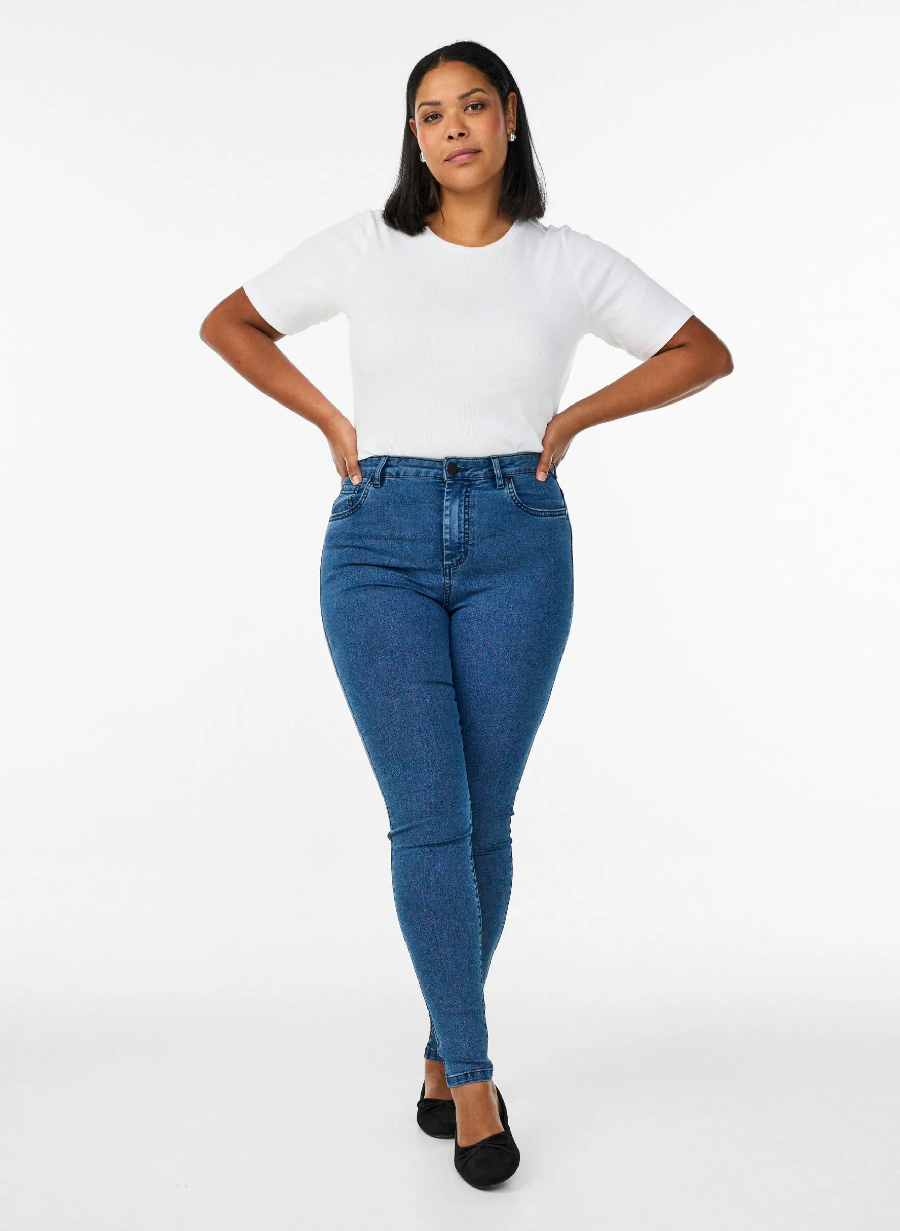Amy Super Slim Fit Jeans mit hoher Taille