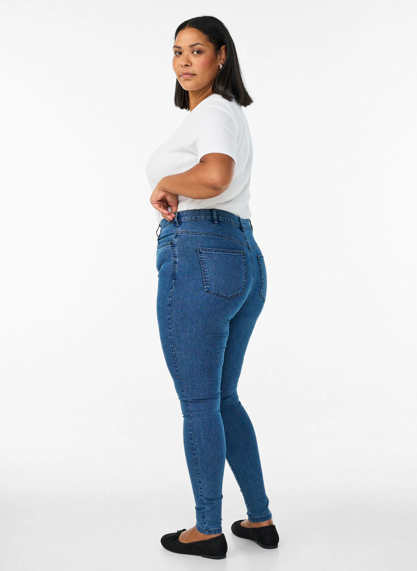 Amy Super Slim Fit Jeans mit hoher Taille
