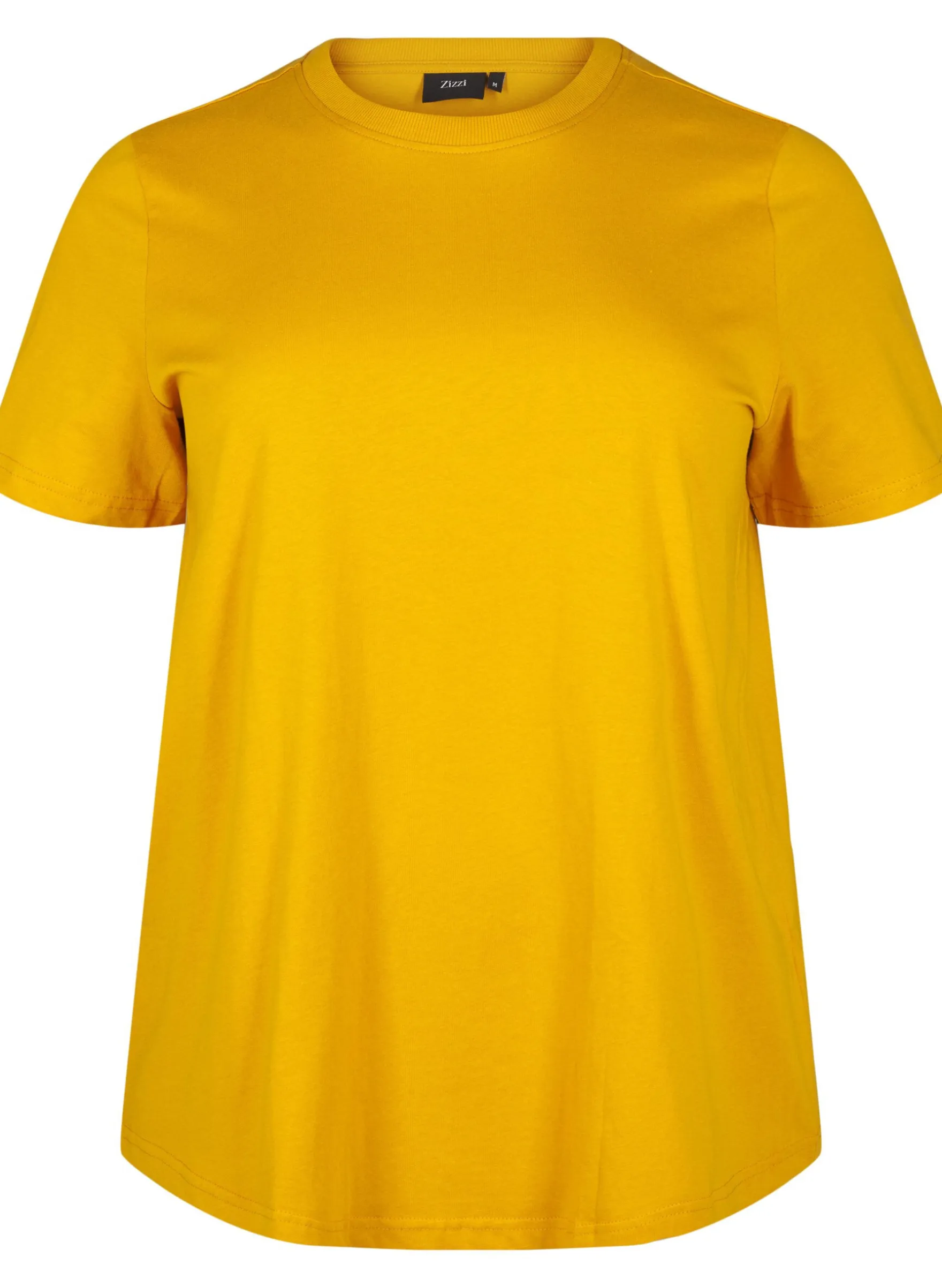 Basic-T-Shirt aus Baumwolle mit Rundhalsausschnitt