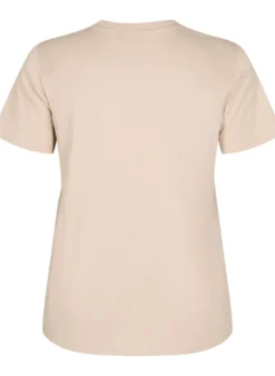 Basic-T-Shirt aus Baumwolle mit Rundhalsausschnitt