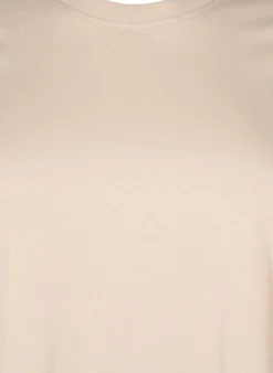 Basic-T-Shirt aus Baumwolle mit Rundhalsausschnitt