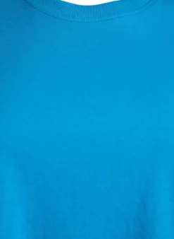 Basic-T-Shirt aus Baumwolle mit Rundhalsausschnitt