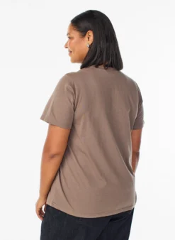 Basic-T-Shirt aus Baumwolle mit Rundhalsausschnitt