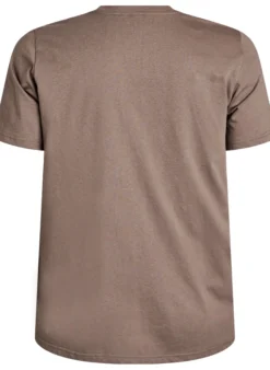 Basic-T-Shirt aus Baumwolle mit Rundhalsausschnitt
