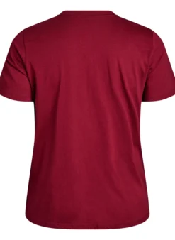 Basic-T-Shirt aus Baumwolle mit Rundhalsausschnitt