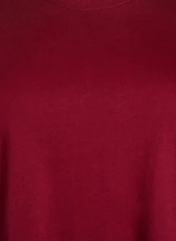 Basic-T-Shirt aus Baumwolle mit Rundhalsausschnitt