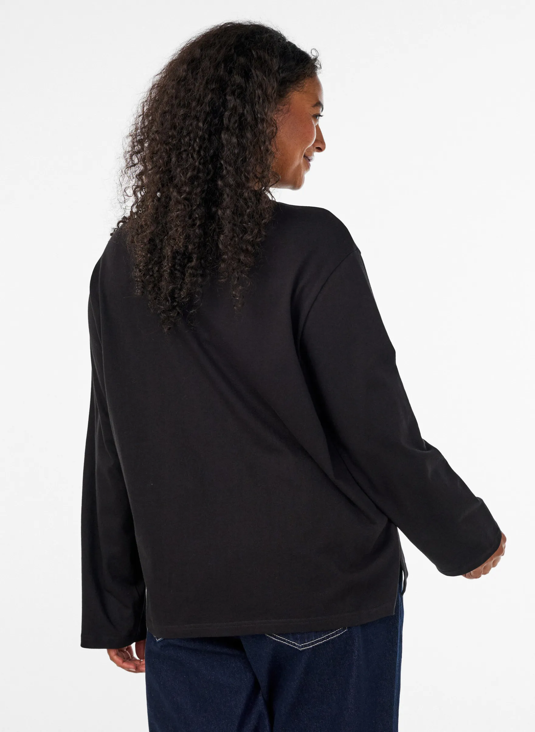Basic T-Shirt mit langen Ärmeln