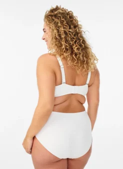 Bikinihose mit Strukturmuster und normaler Taillenhöhe