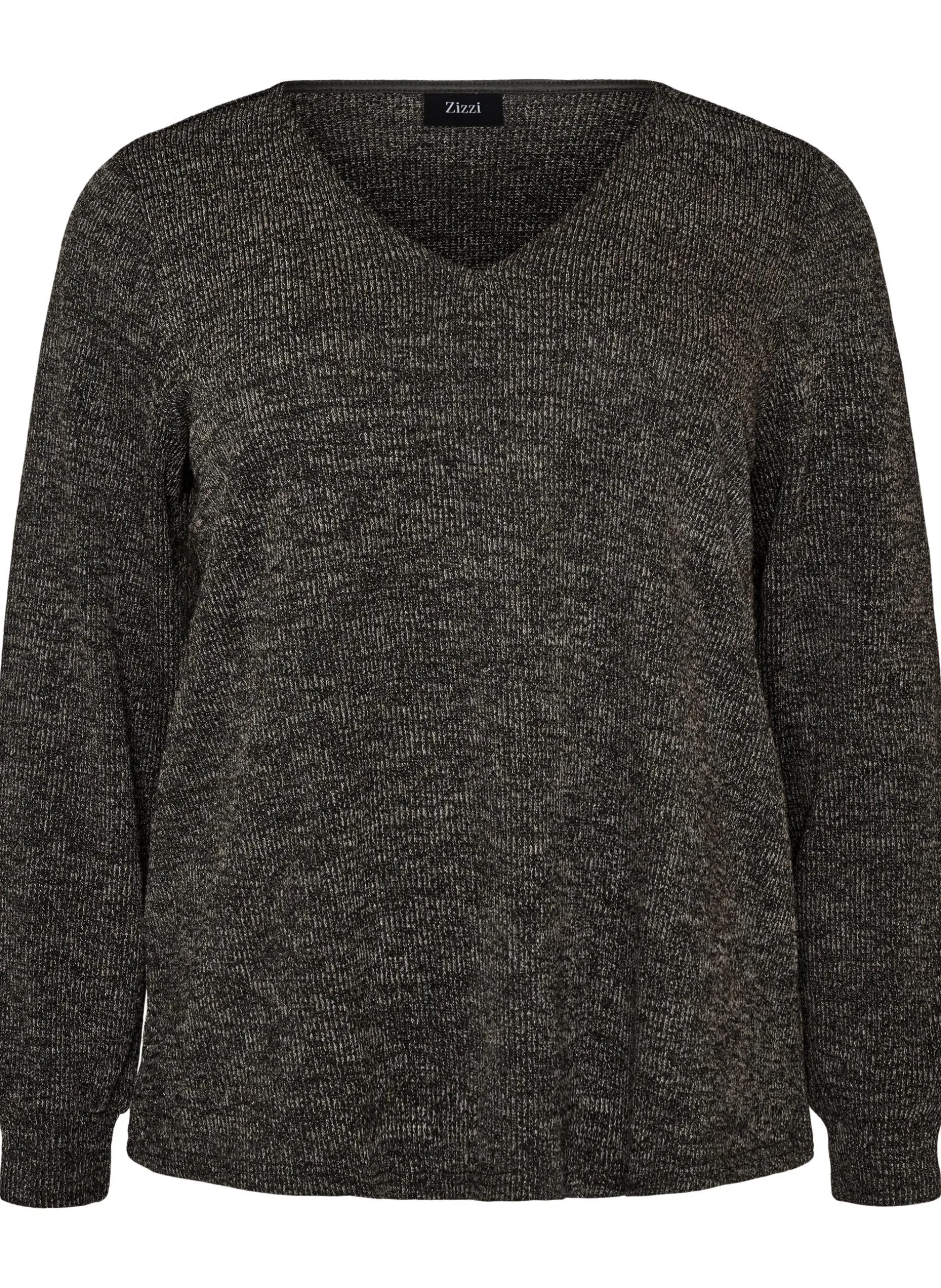Bluse aus Jersey mit V-Ausschnitt und langen Ärmeln