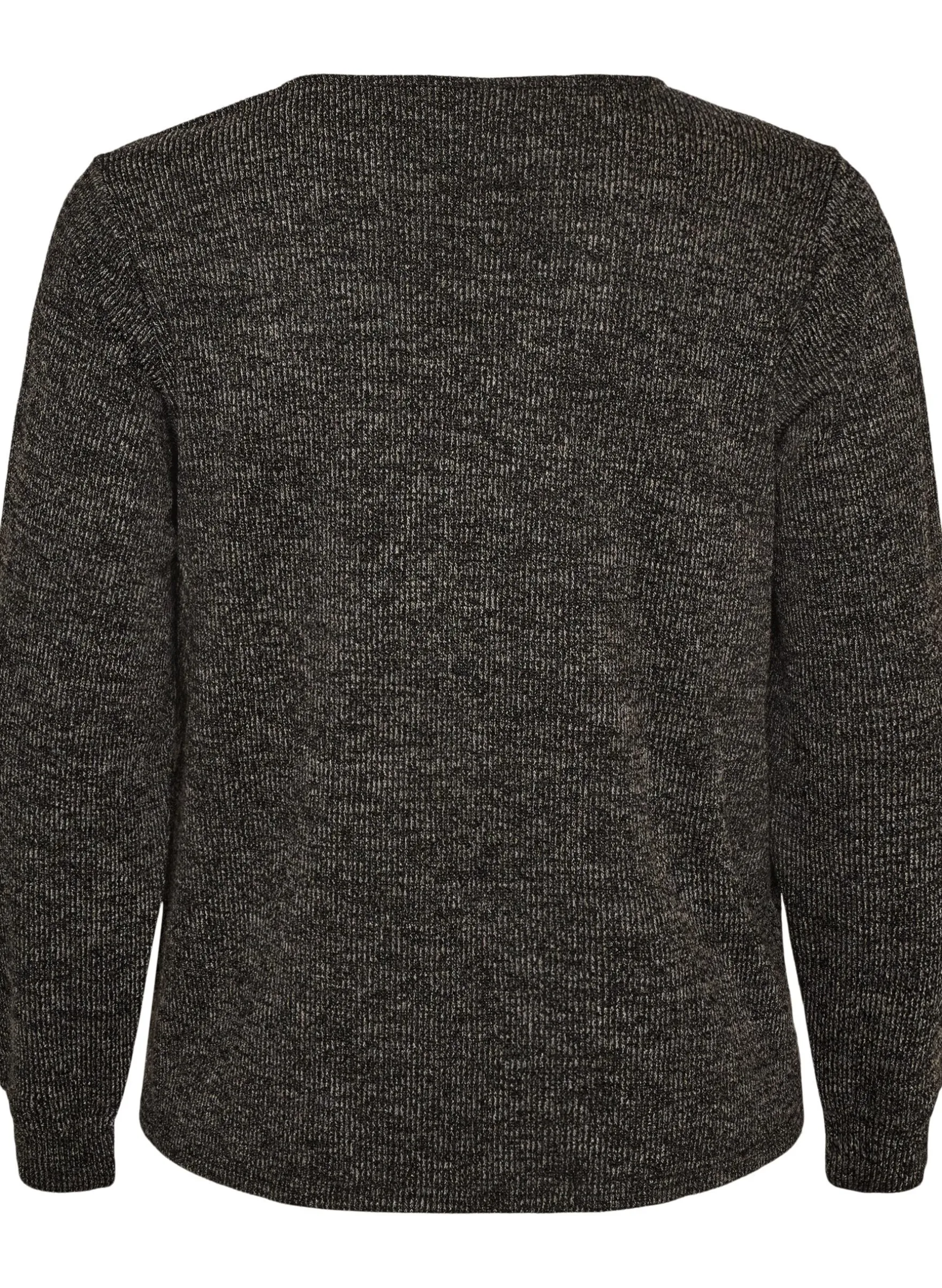 Bluse aus Jersey mit V-Ausschnitt und langen Ärmeln