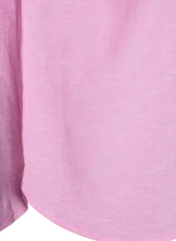 Bluse aus Leinen und Viskose mit 3/4-Ärmeln