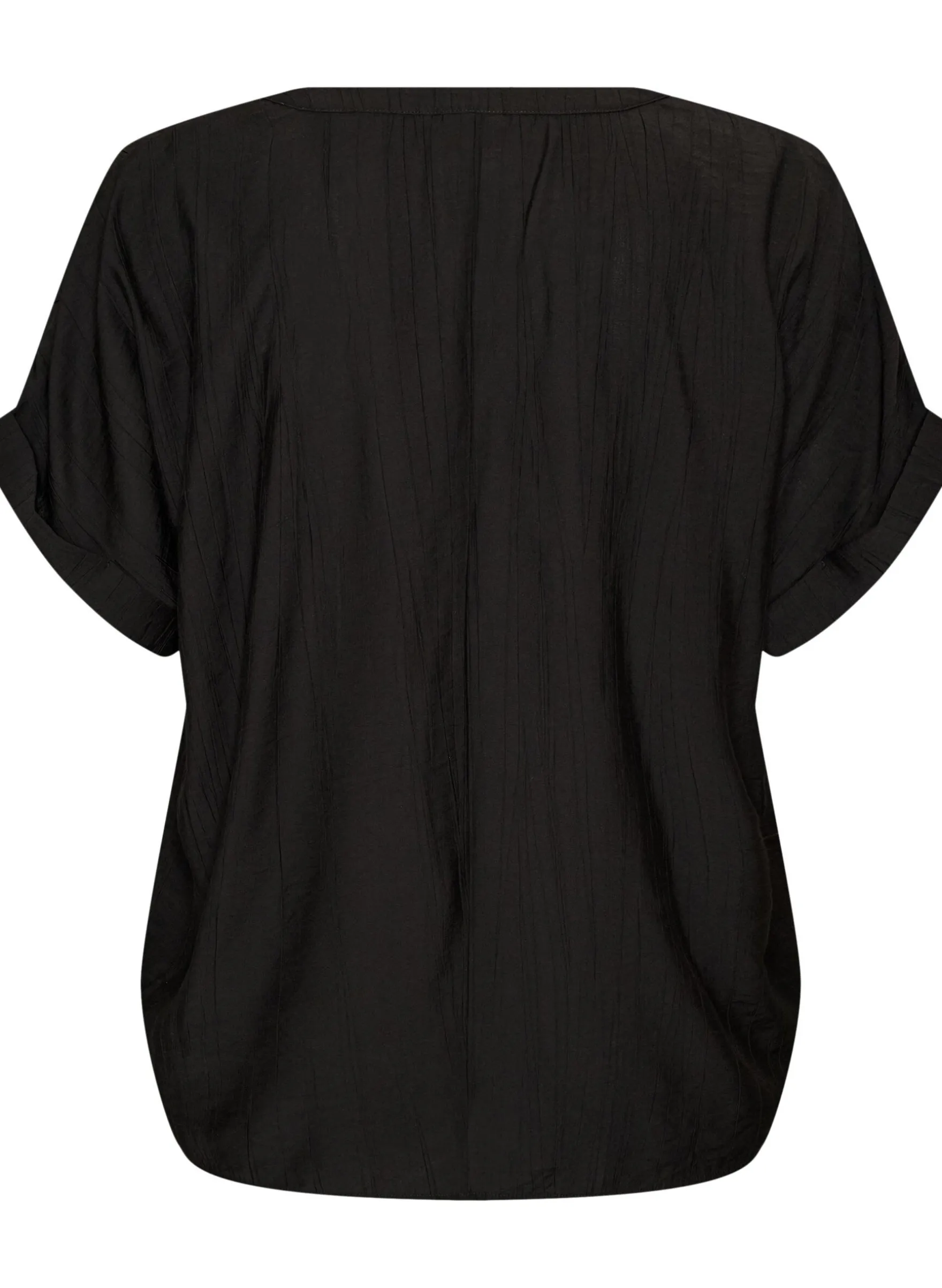 Bluse aus Viskose mit Knöpfen und Struktur