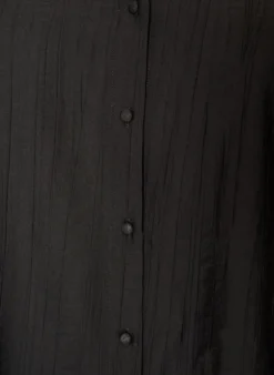 Bluse aus Viskose mit Knöpfen und Struktur