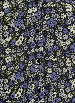 Bluse aus Viskose mit Print und Knopfverschluss