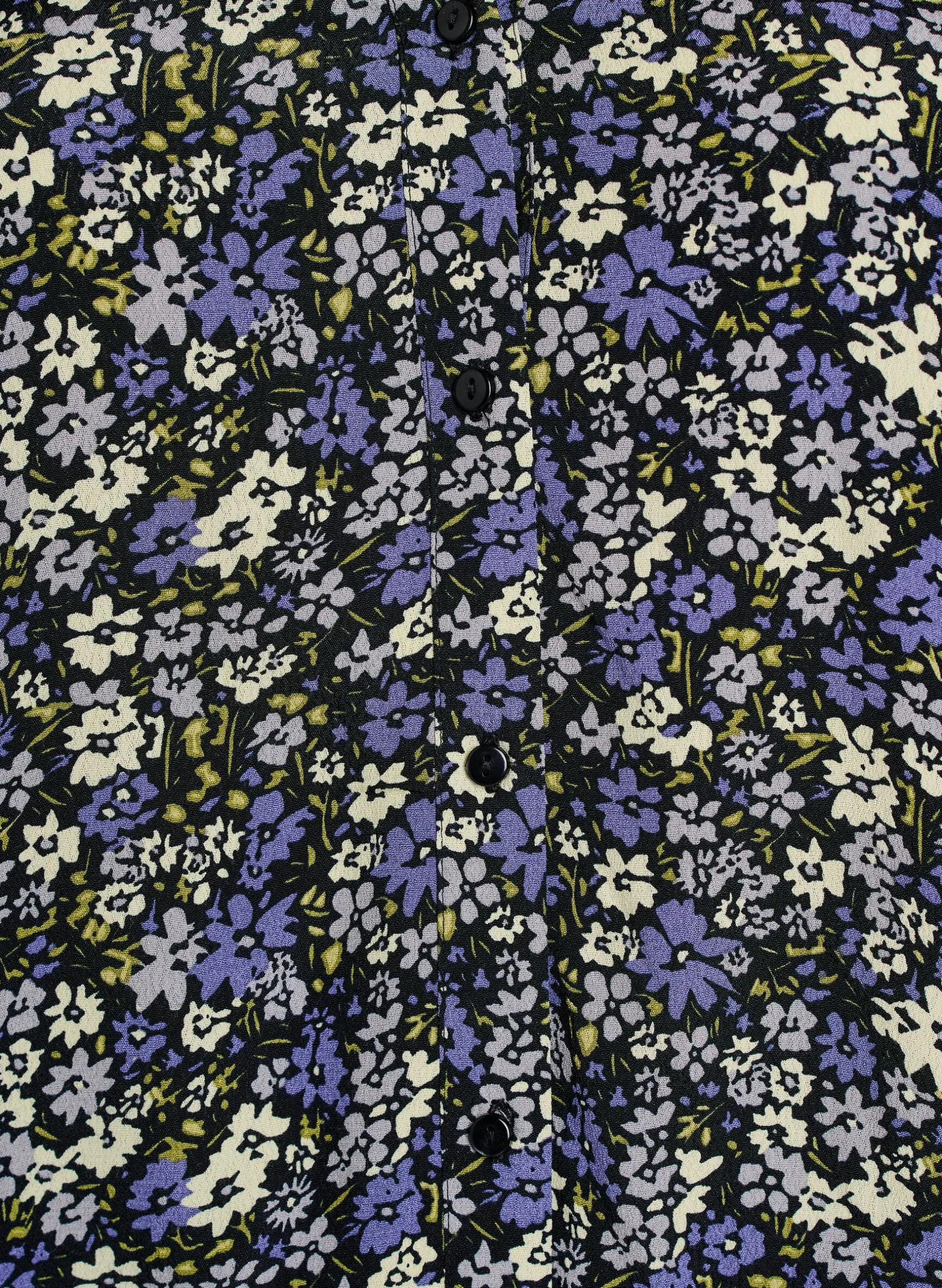 Bluse aus Viskose mit Print und Knopfverschluss