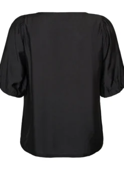 Bluse aus Viskose mit V-Ausschnitt