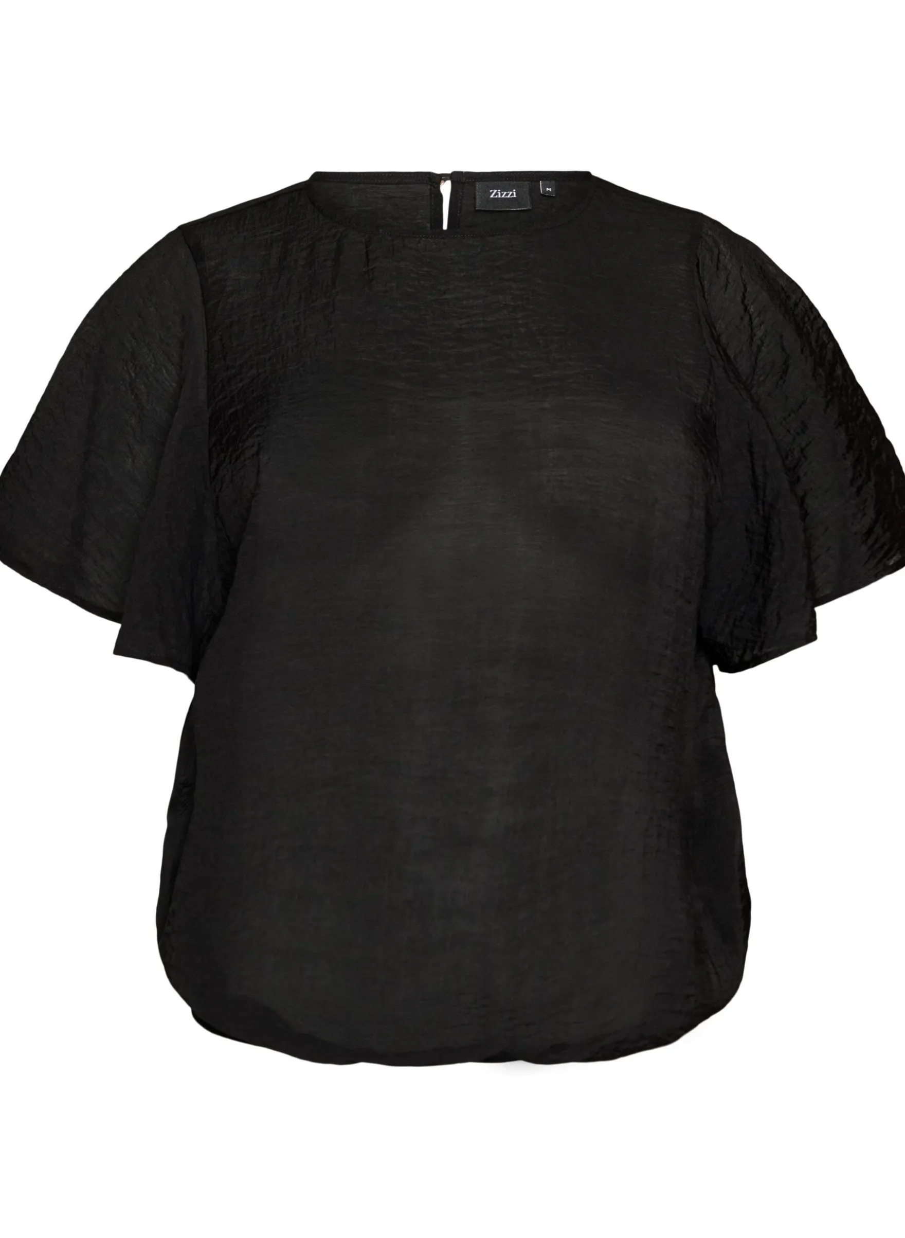 Bluse mit Ballonform und Flügelärmeln