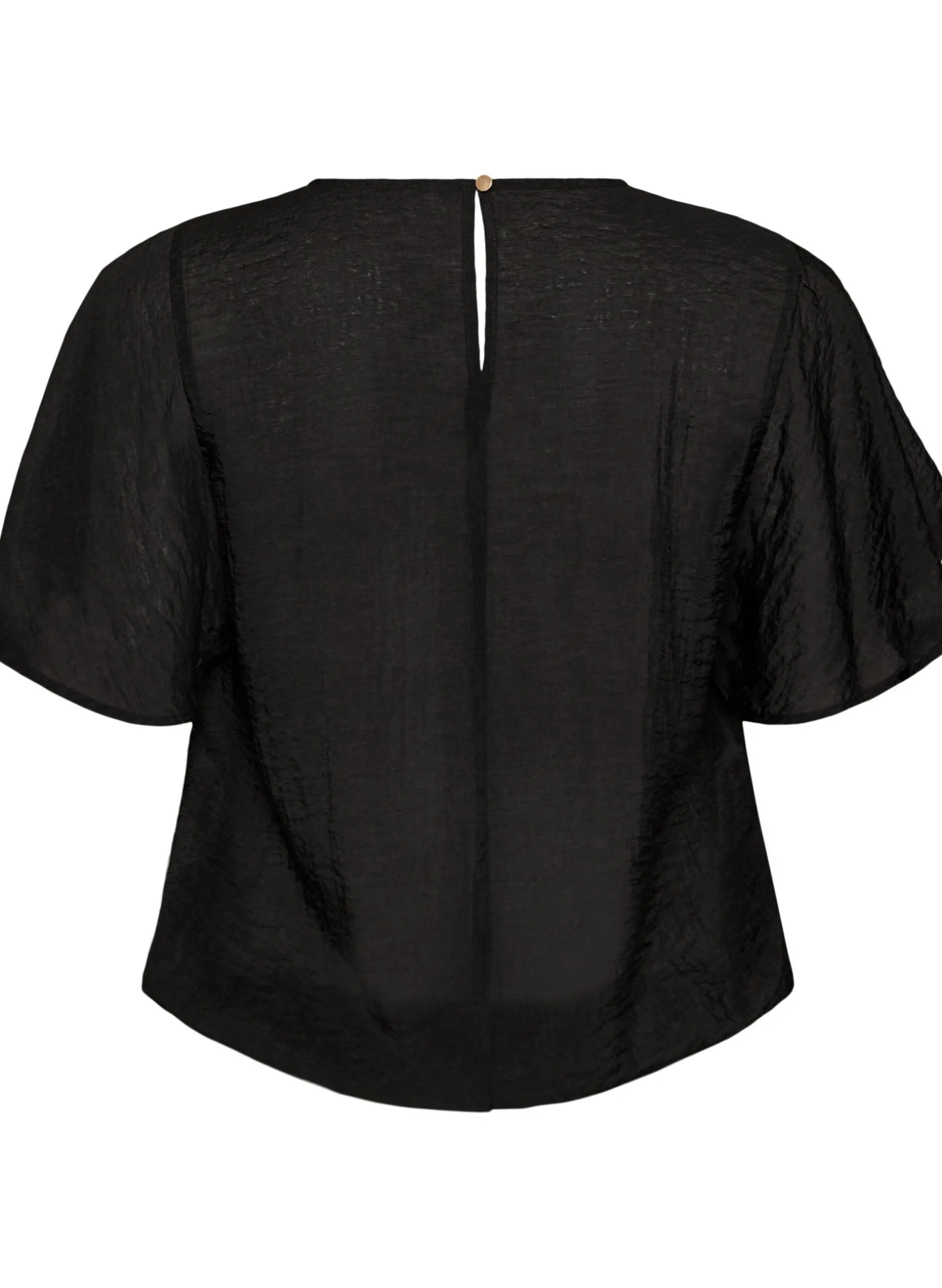 Bluse mit Ballonform und Flügelärmeln