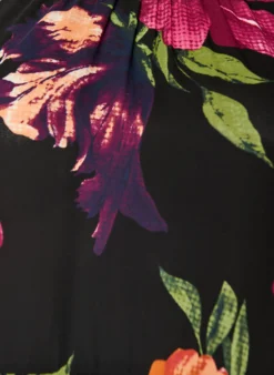 Bluse mit geblümtem Print und Peplum
