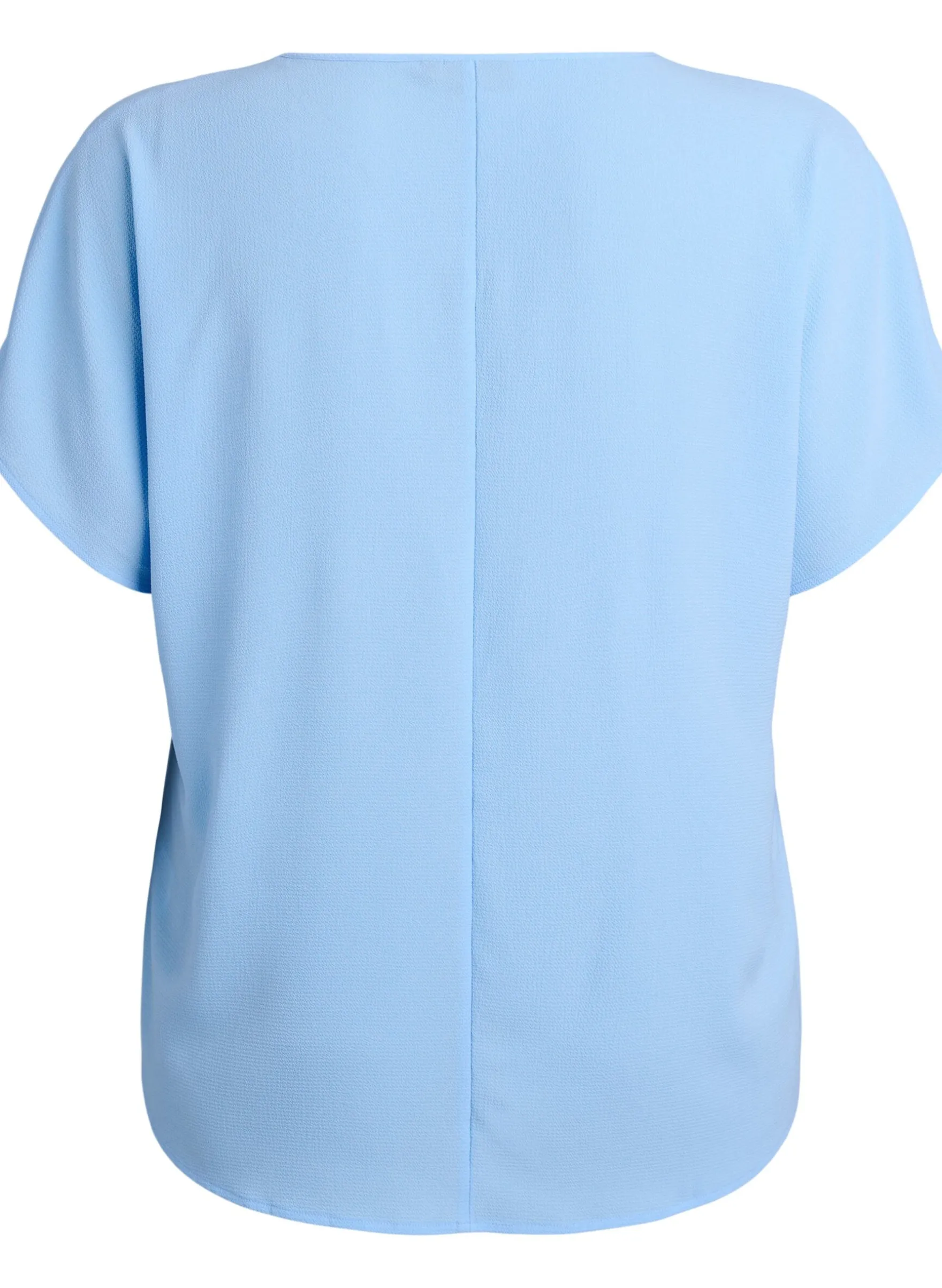 Bluse mit kurzen Ärmeln und Rundhalsausschnitt