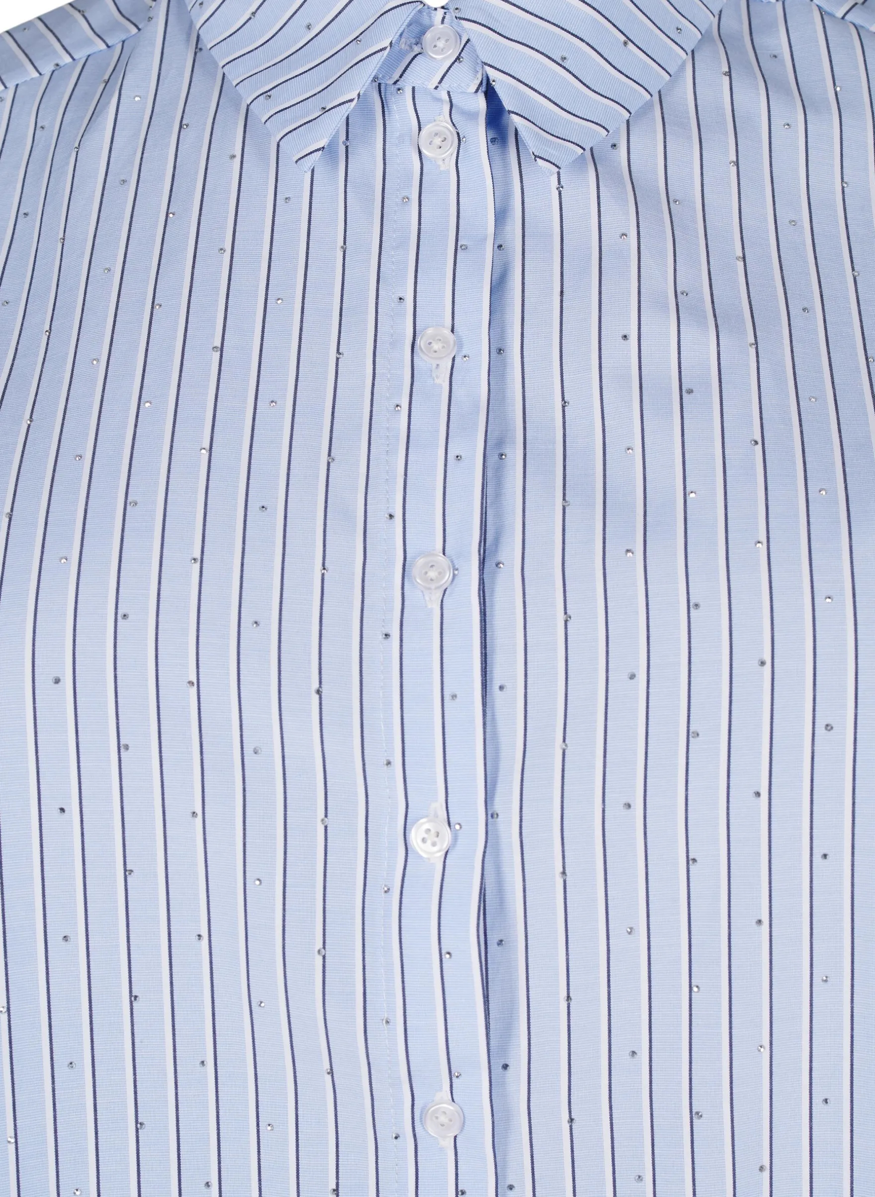 Bluse mit Streifen und Nieten