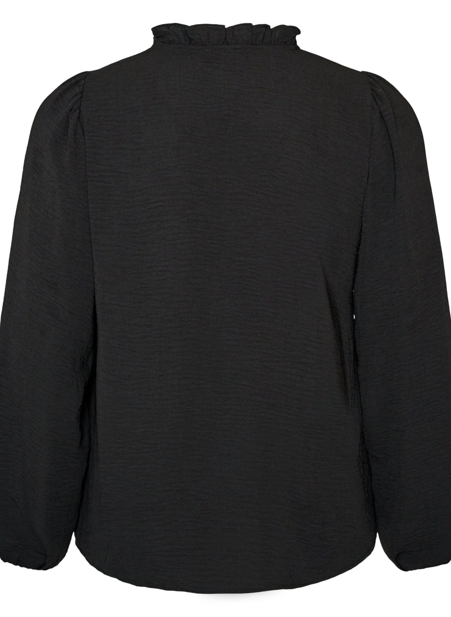Bluse mit V-Ausschnitt und Häkelband