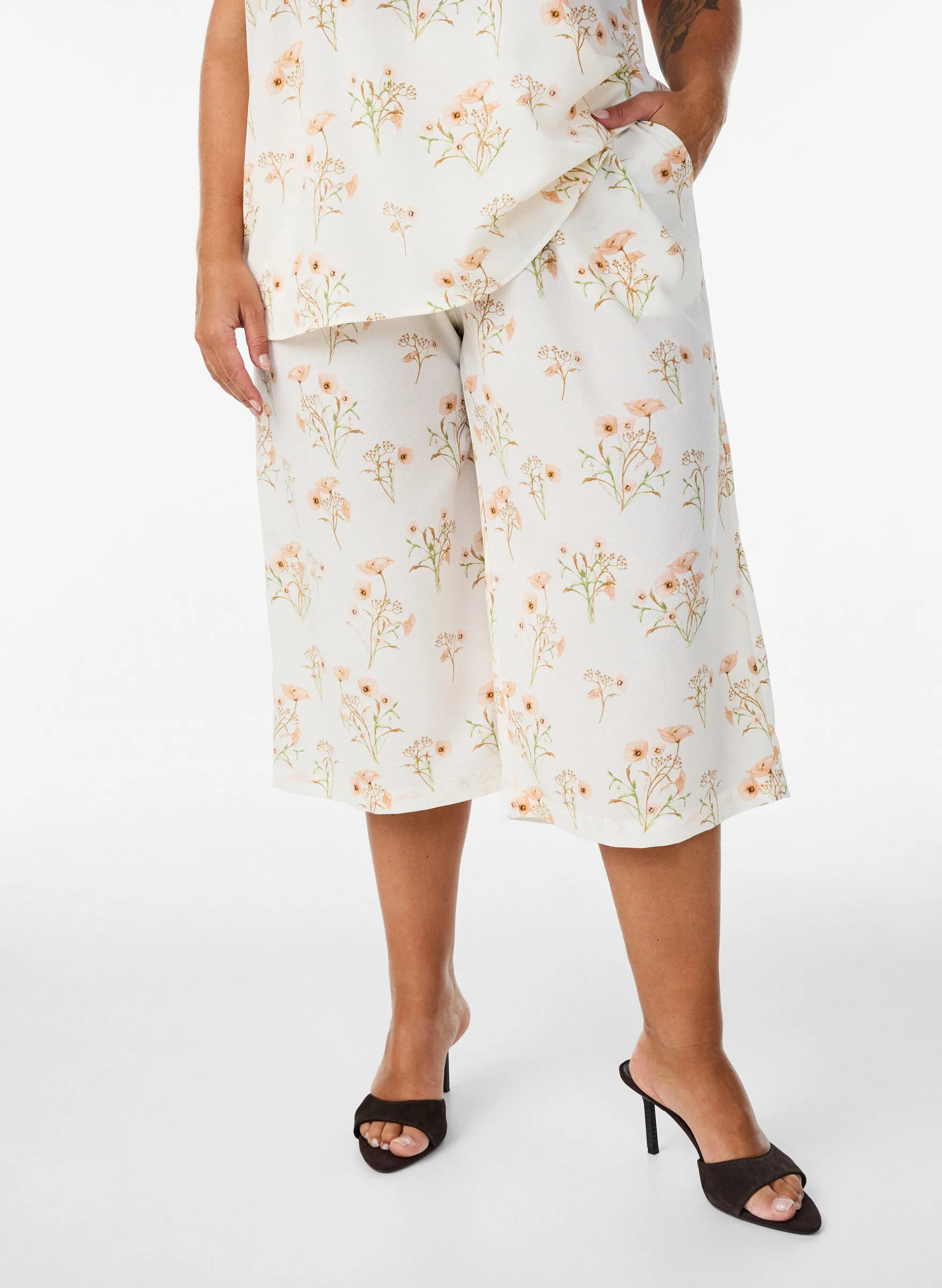 Culotte-Hose mit Print