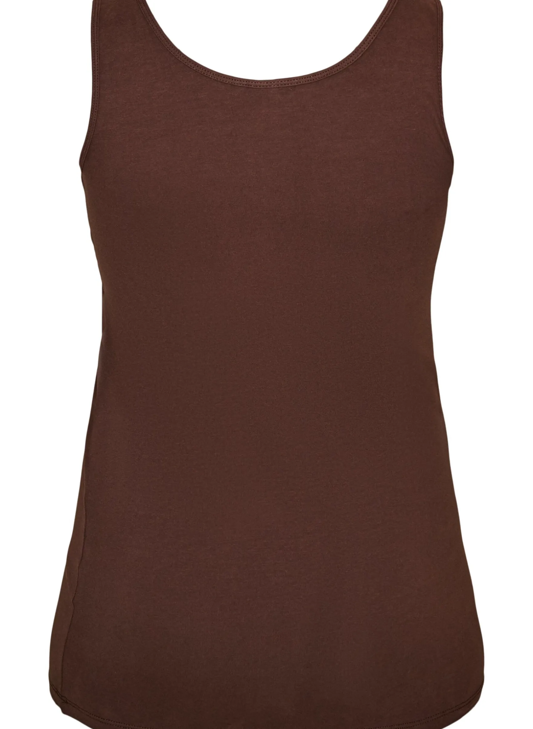 Einfarbiges Basic Top aus Baumwolle