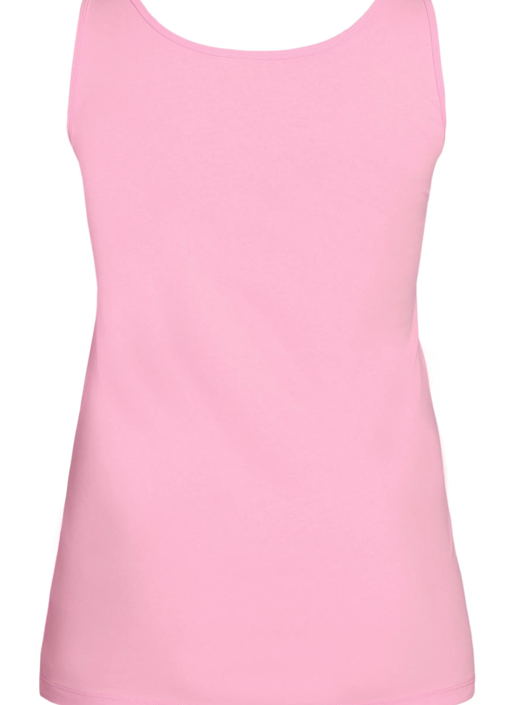 Einfarbiges Basic Top aus Baumwolle