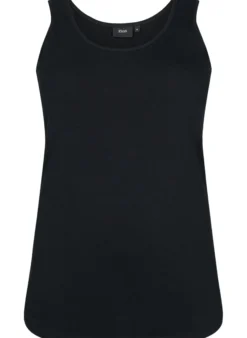 Einfarbiges basic Top aus Baumwolle