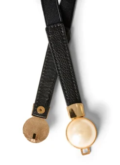 Elastischer Taillengürtel mit Perlendetails