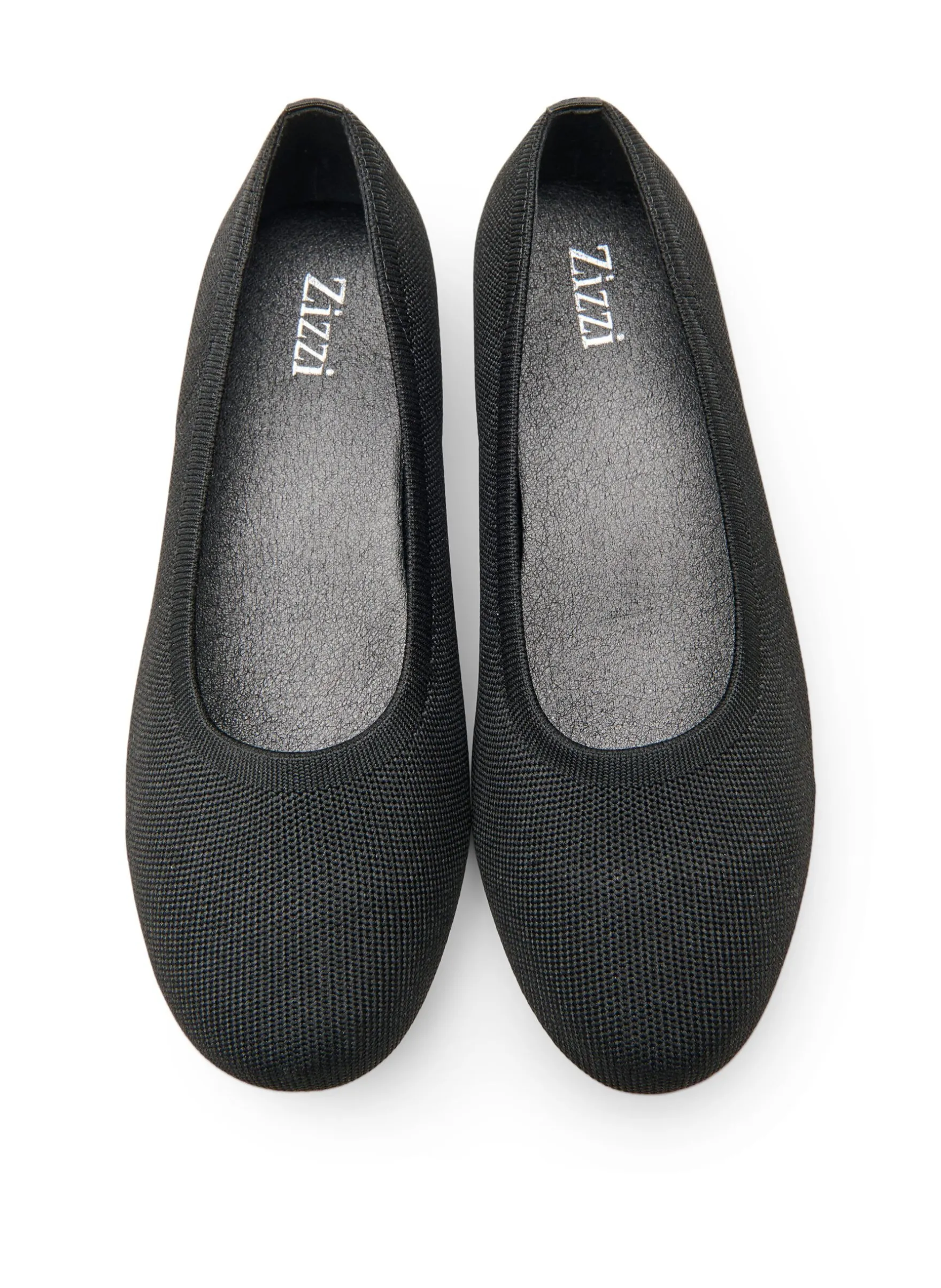 Extra Weite - Ballerinas aus fein strukturiertem Stoff