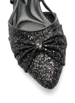 Extra Weite Fit - Glitzer-Slingback mit Schleifendetail