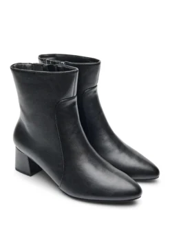 Extra Weite - Knöchelstiefel mit Blockabsatz