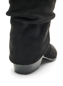 Extra Weiter - Langer Stiefel in Wildlederoptik mit abnehmbarem Schaft