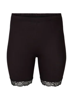Fahrradshorts mit Spitzensaum