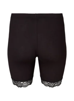 Fahrradshorts mit Spitzensaum