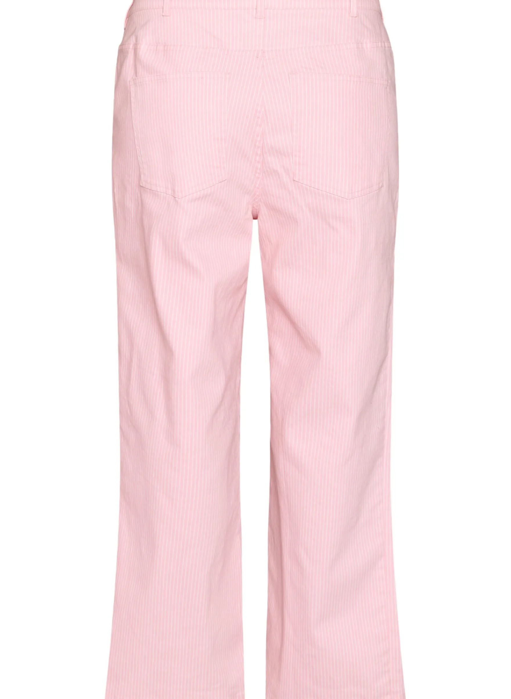 Farbige Myra Jeans mit Streifen und weiten Beinen