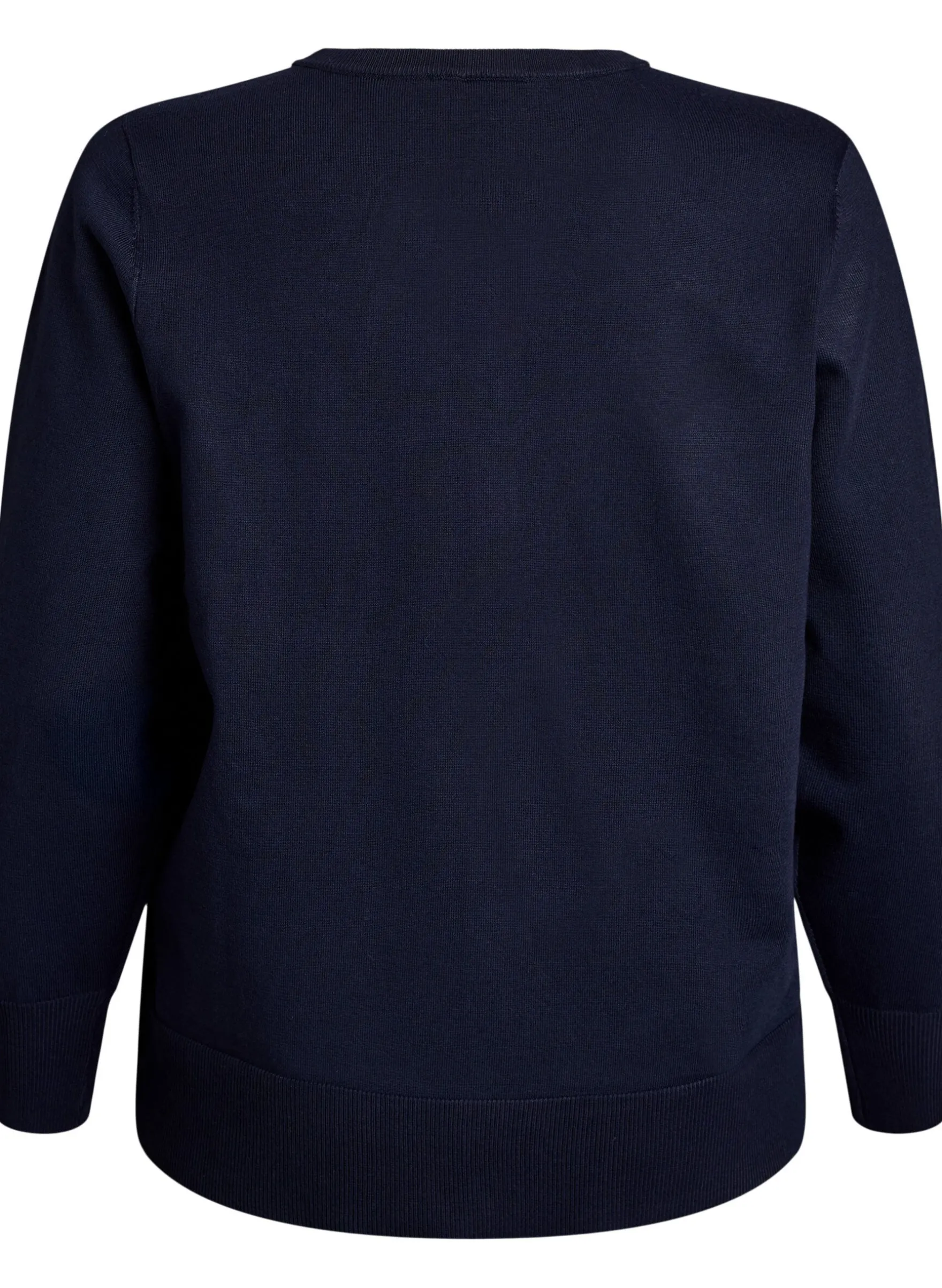 FLASH - Feinstrick-Strickjacke mit Rundhalsausschnitt