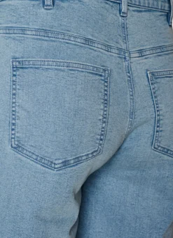 FLASH - Locker sitzende Jeansshorts mit hoher Taille