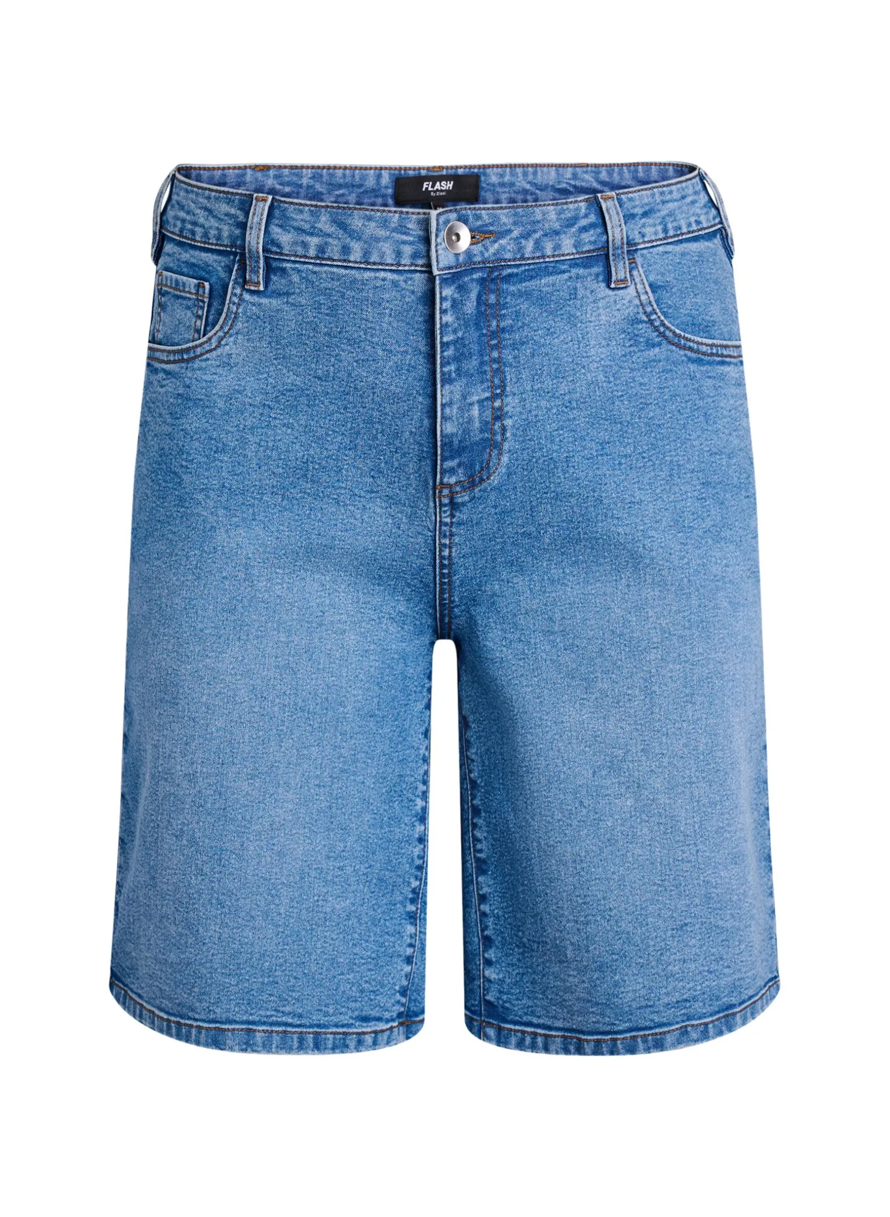 FLASH - Locker sitzende Jeansshorts mit hoher Taille
