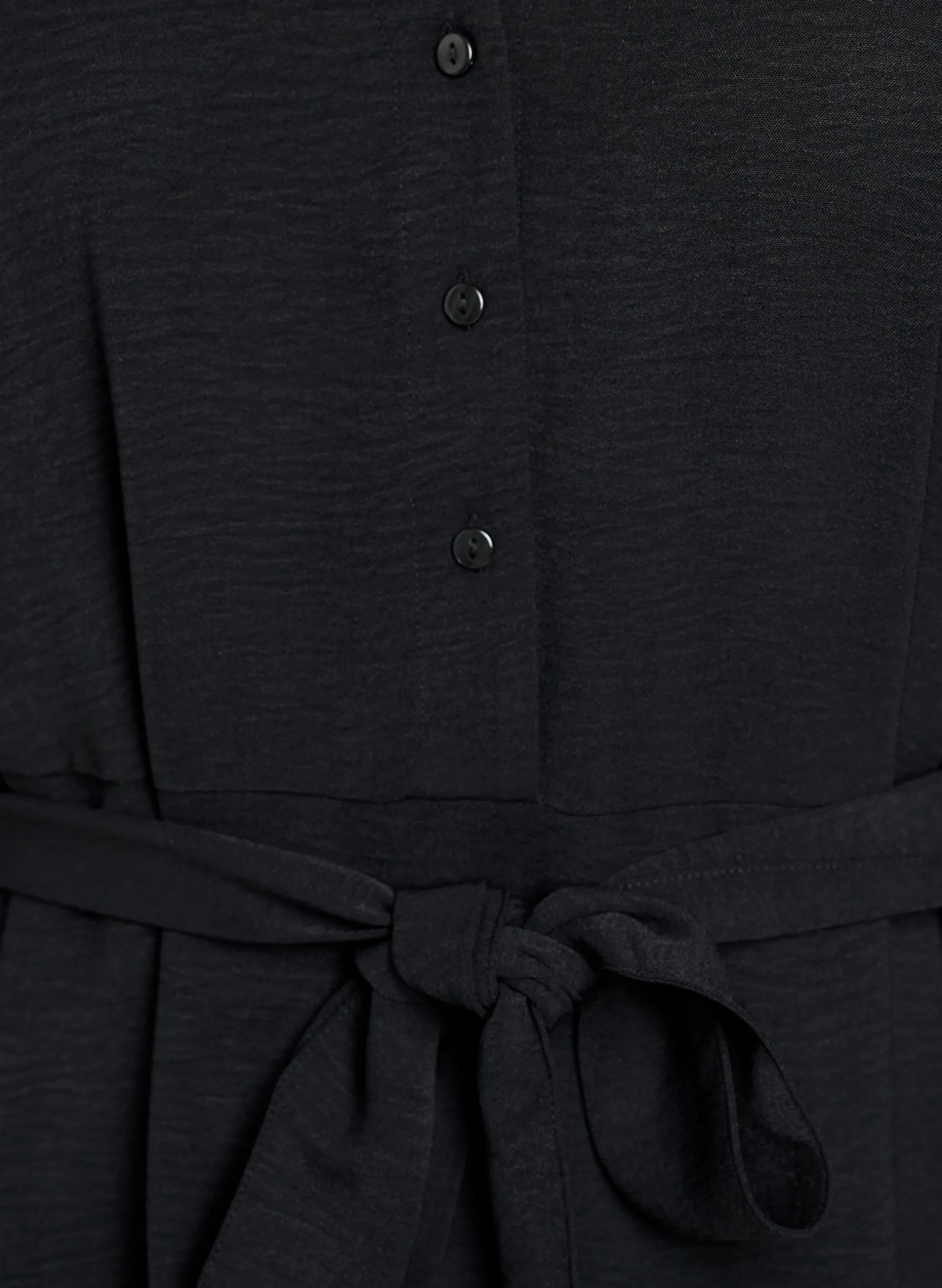 FLASH - Midi Hemdblusenkleid mit Bindegürtel