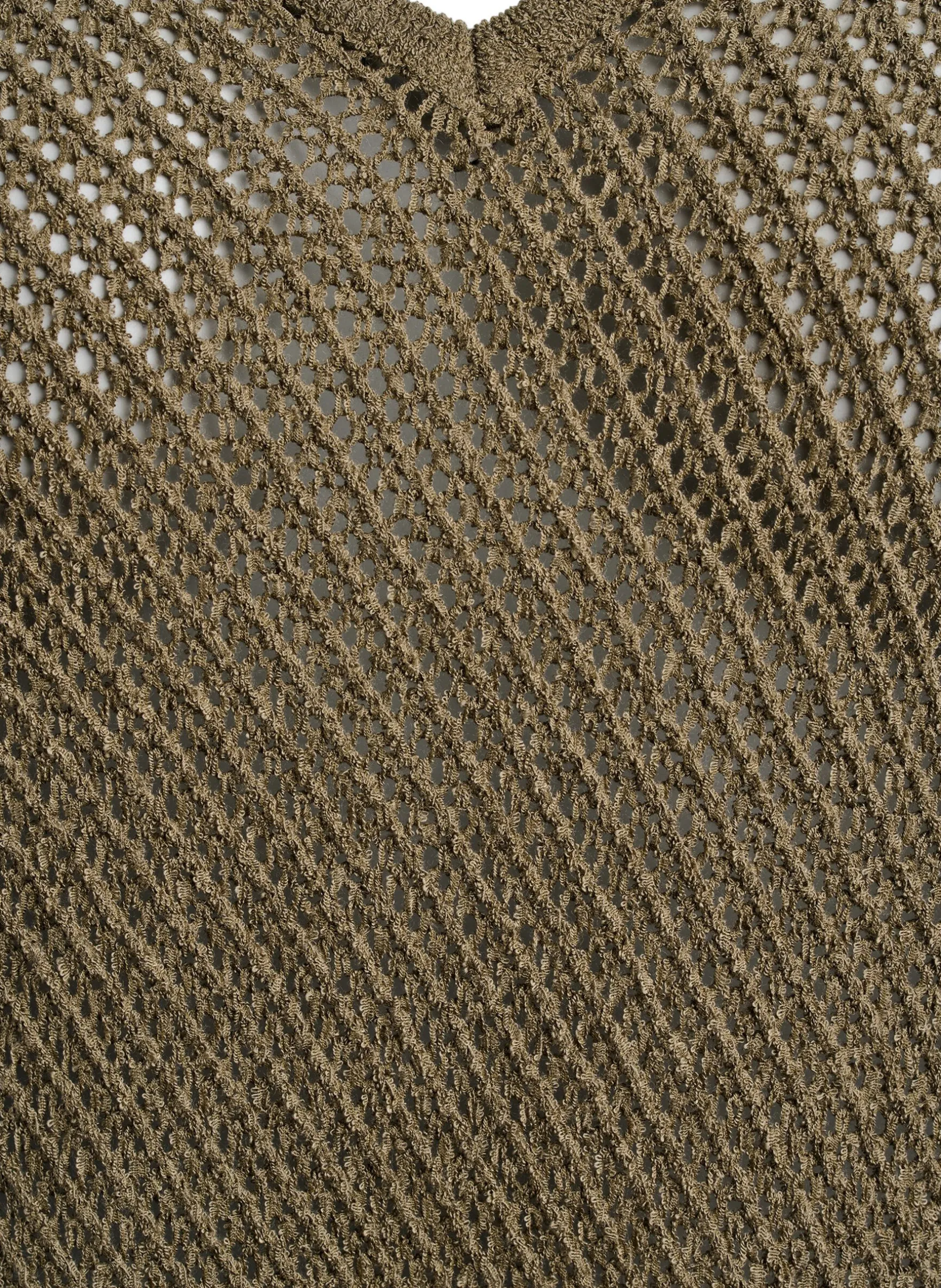 FLASH - Ärmelloser Stricktop mit V-Ausschnitt