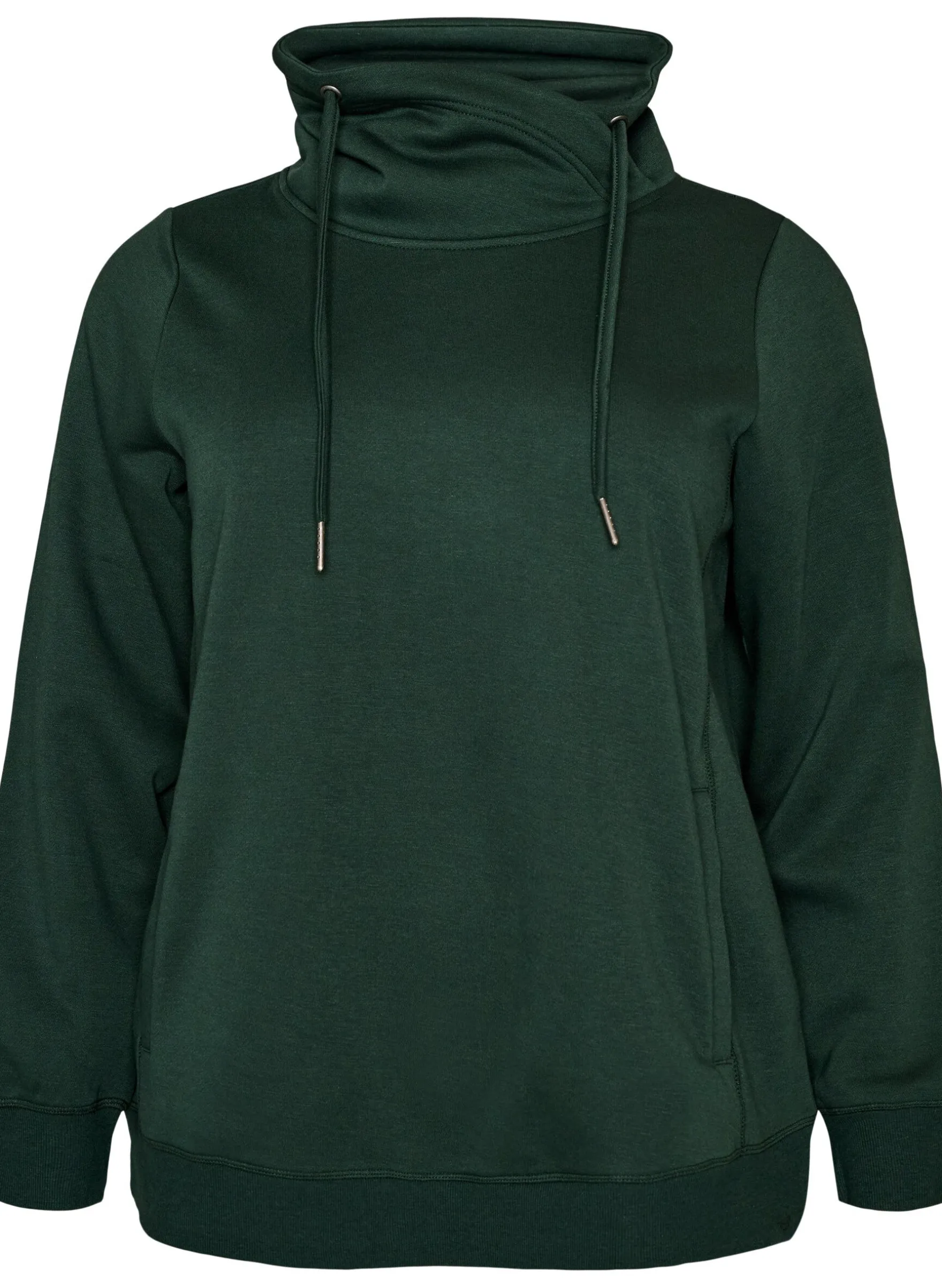 FLASH - Sweatshirt mit Stehkragen und Taschen