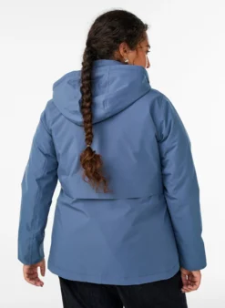 Funktionelle kurze Winterjacke mit Kapuze